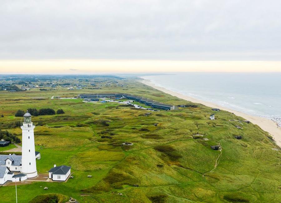 Luftfoto af Landal Fyrklit